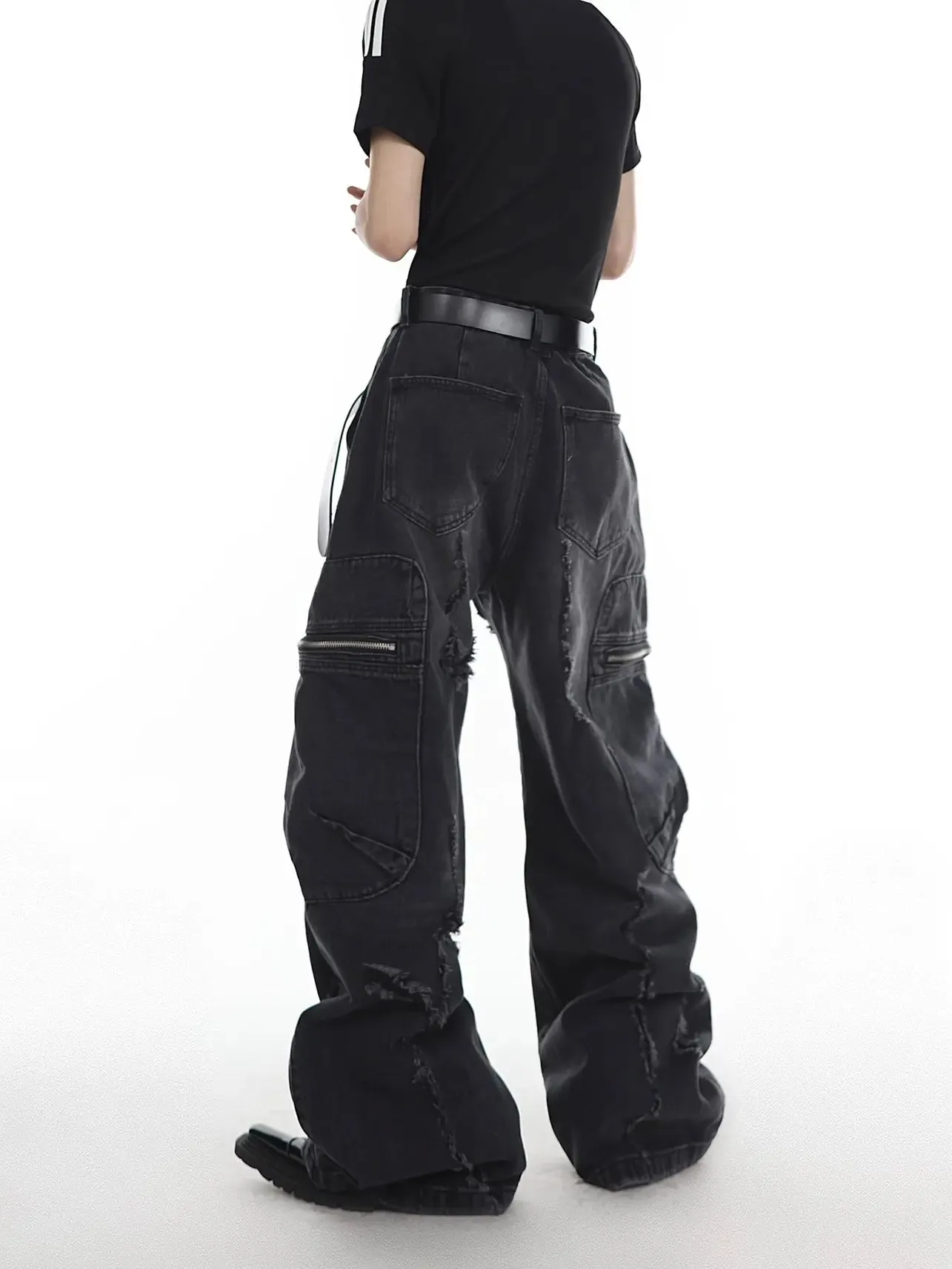 【23s Apr.】Multi-pocket Slim-fit Jeans
