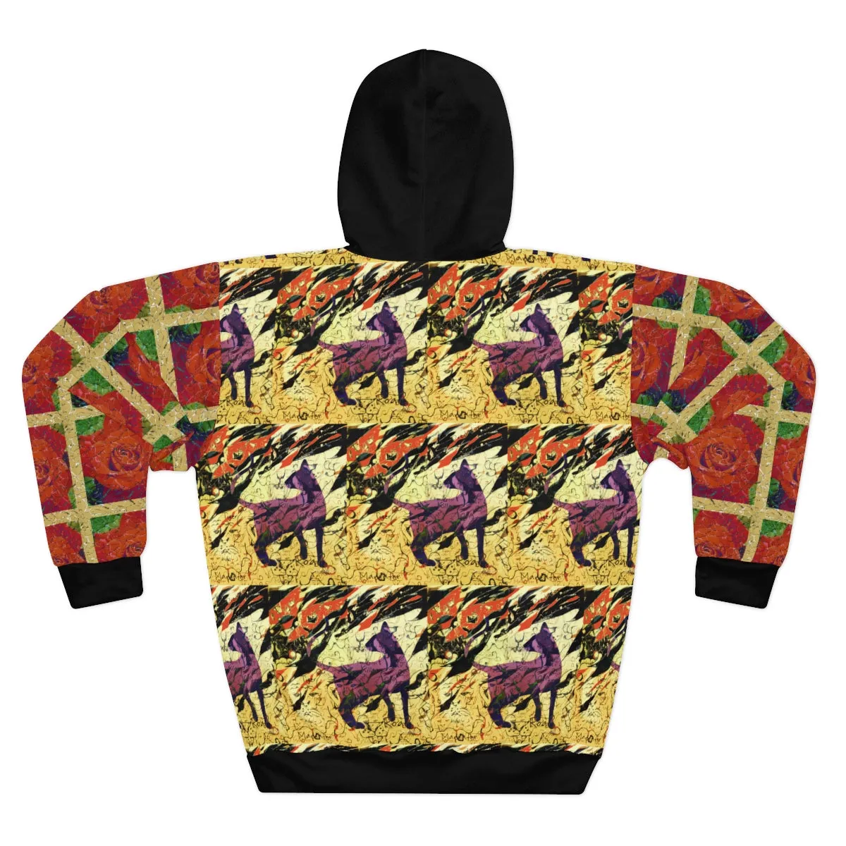 AOP Unisex Pullover Hoodie TIGER & THE ROSES