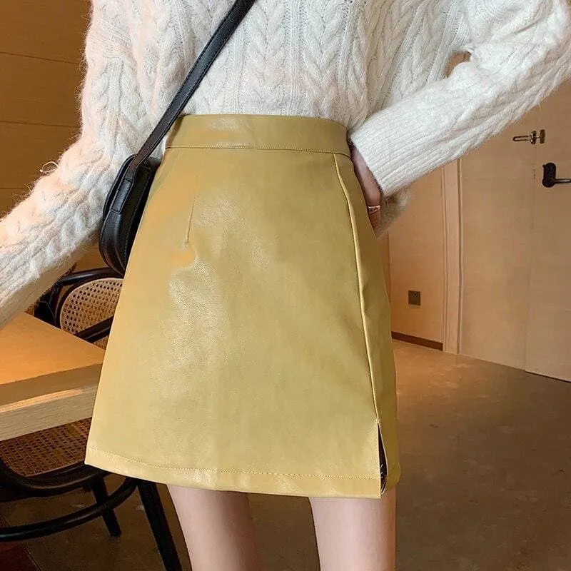 Autumn Vintage High Waist Short Mini Skirt MK15169