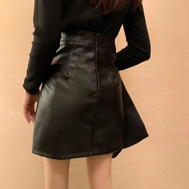 Autumn Vintage High Waist Short Mini Skirt MK15169