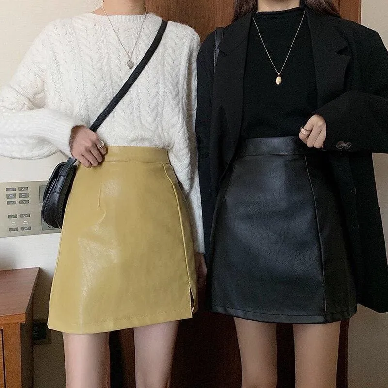 Autumn Vintage High Waist Short Mini Skirt MK15169