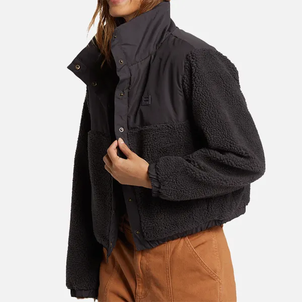 Billabong Lost Trails Fleece Jacket - Black Sands