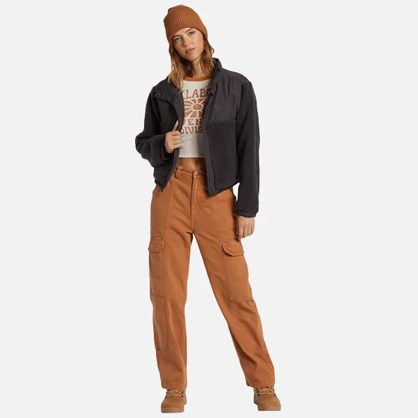 Billabong Lost Trails Fleece Jacket - Black Sands