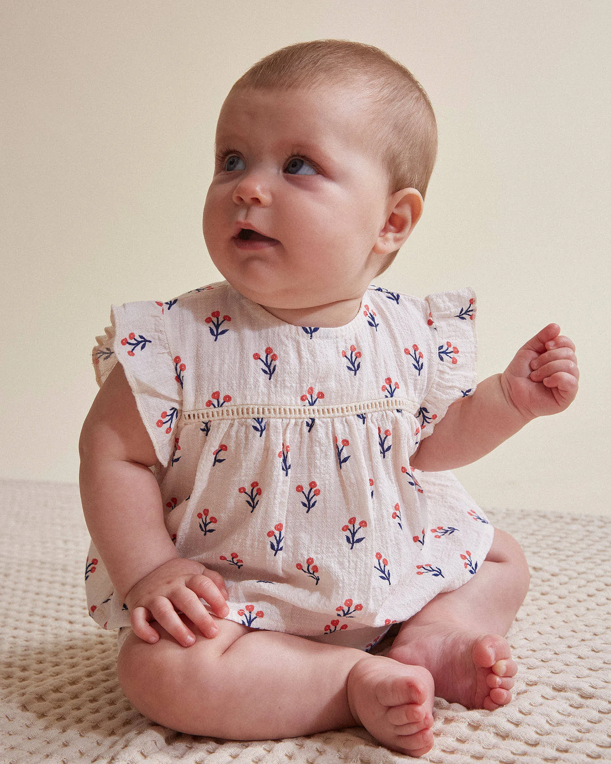 Buho Baby Rose Capri Blouse   Culotte Set
