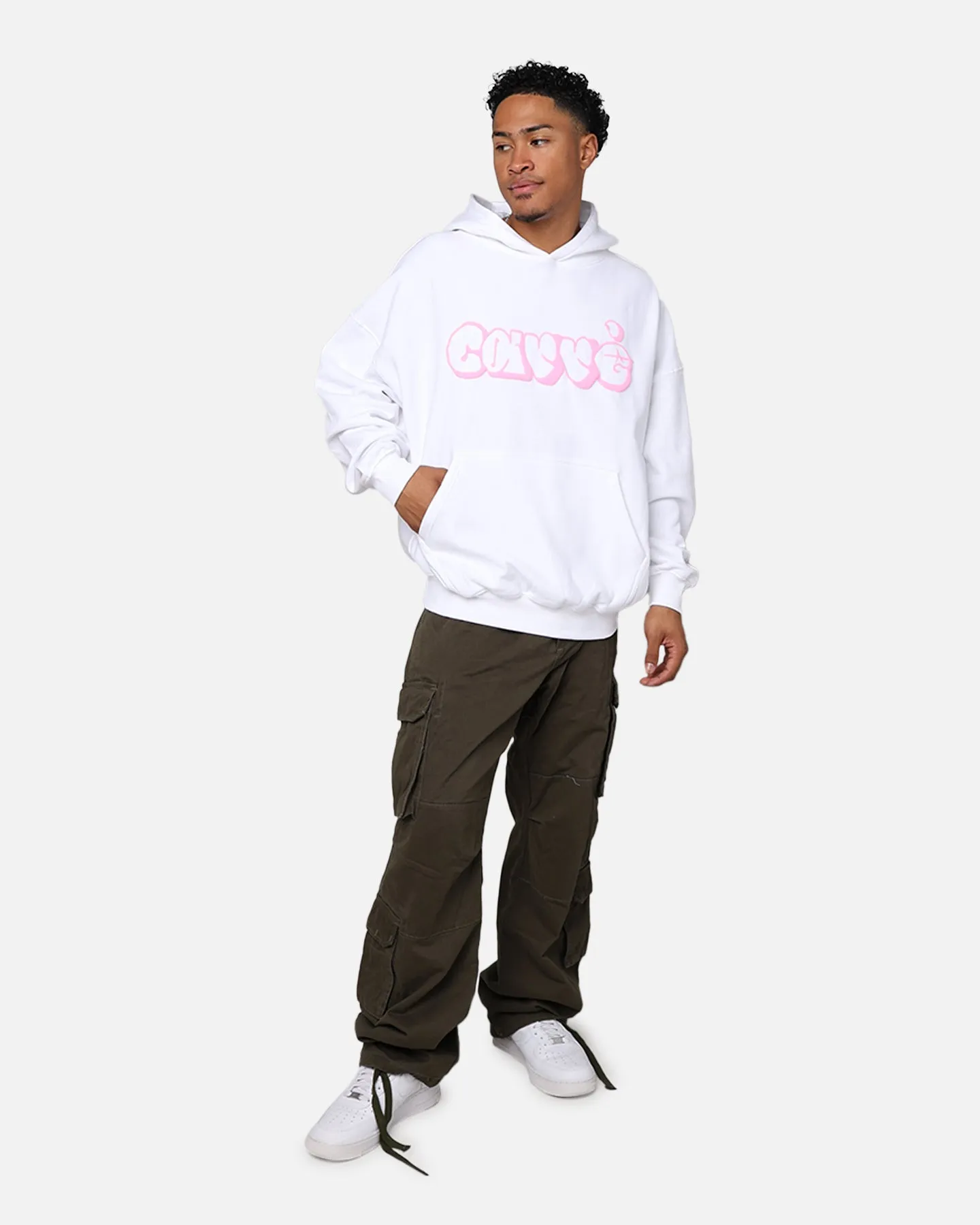 Carré Puffy C Hoodie White