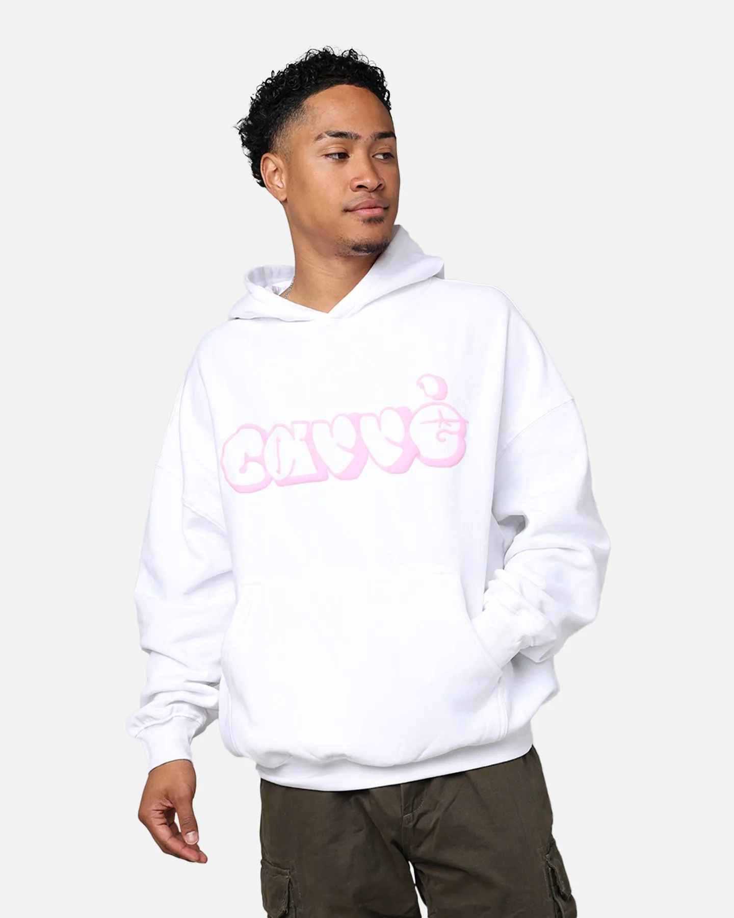 Carré Puffy C Hoodie White