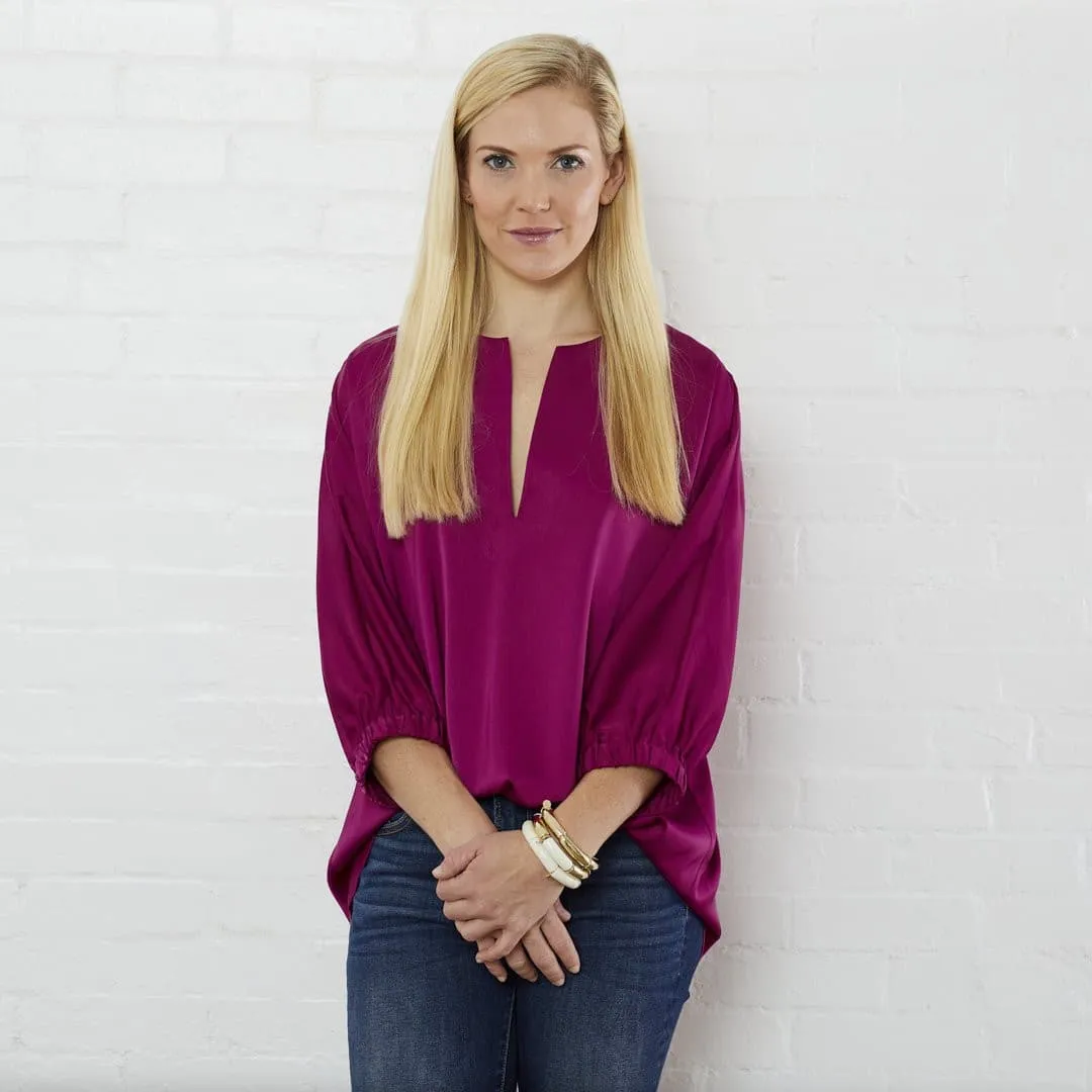 Caryn Lawn Betsy Top in Punch