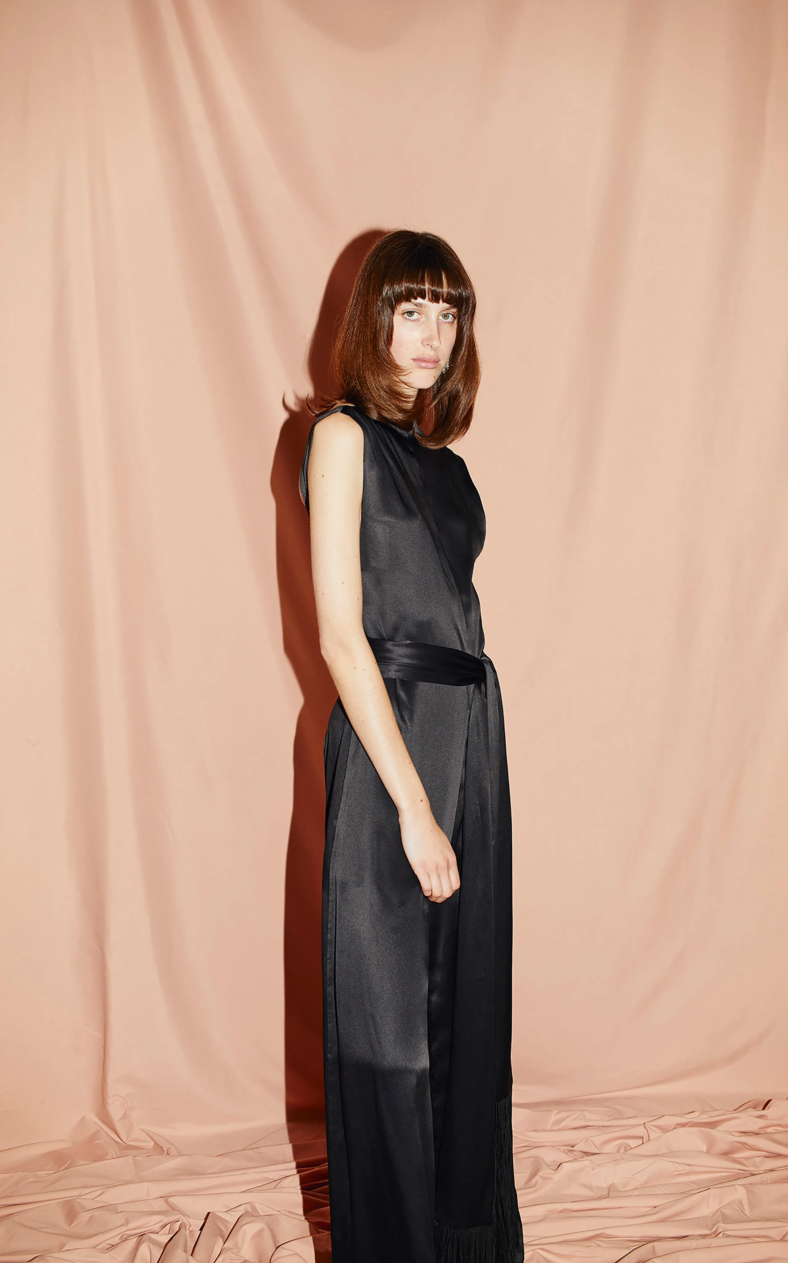 Cincture Belted Jumpsuit | Black