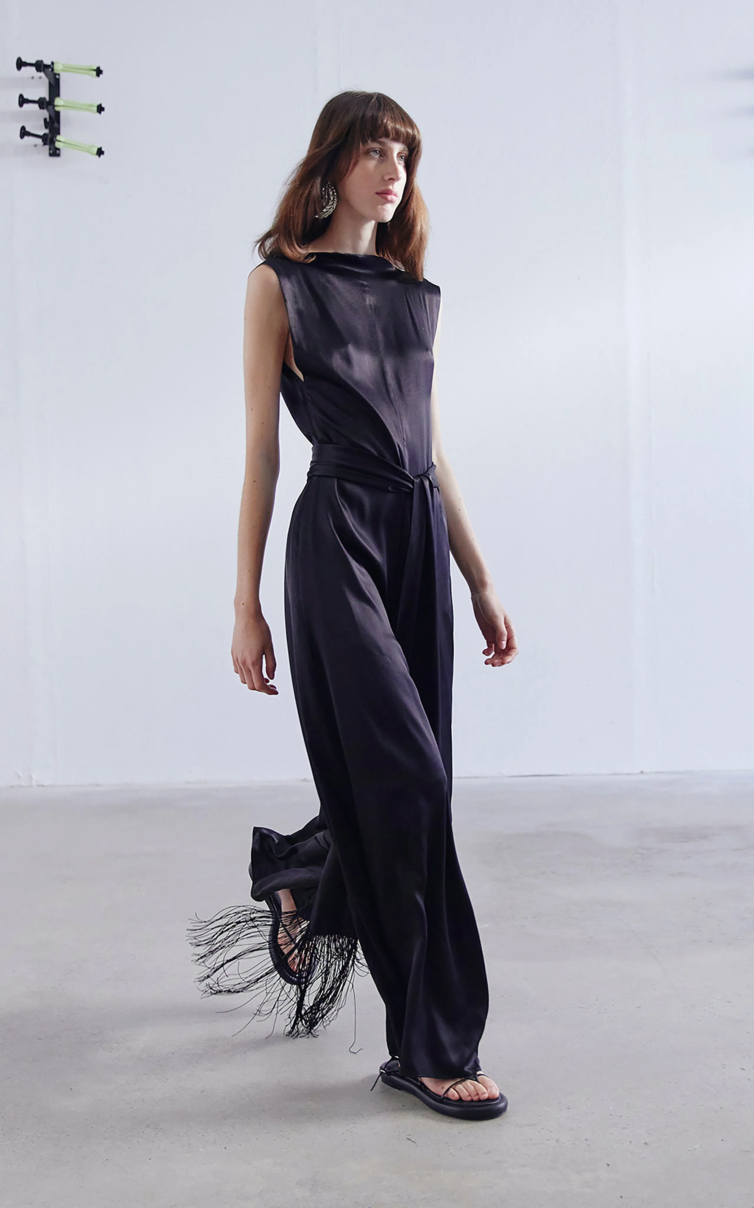 Cincture Belted Jumpsuit | Black