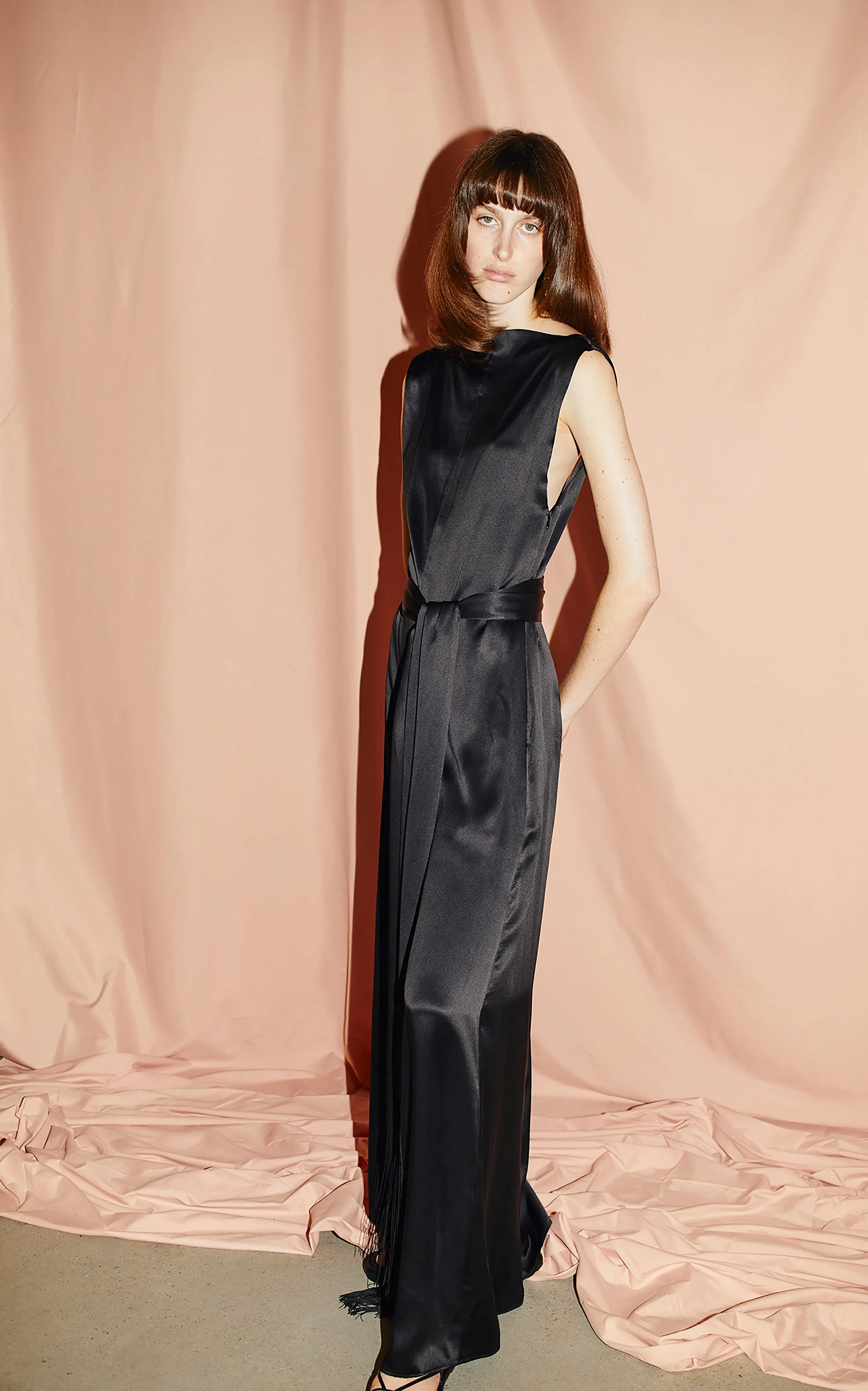 Cincture Belted Jumpsuit | Black