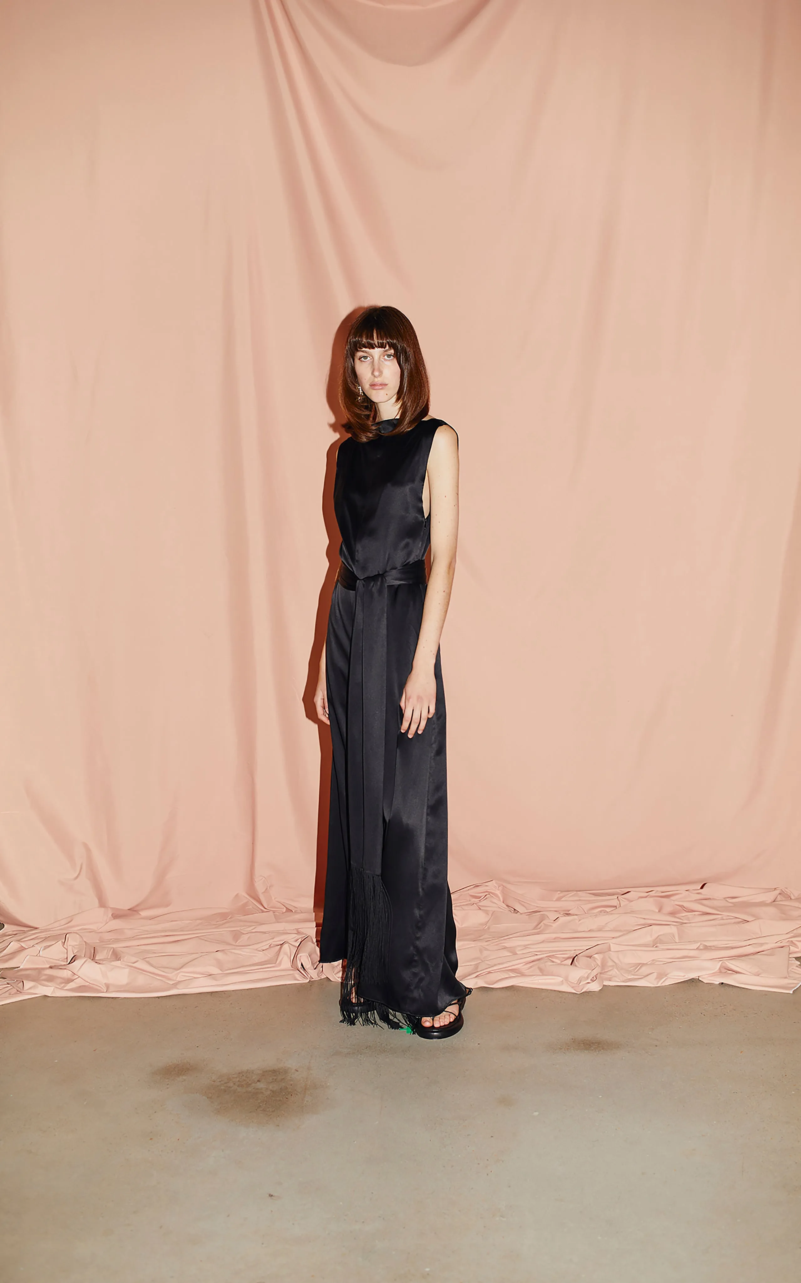 Cincture Belted Jumpsuit | Black