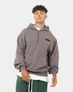 EN ES Origins Quarter Zip Hoodie Vintage Charcoal