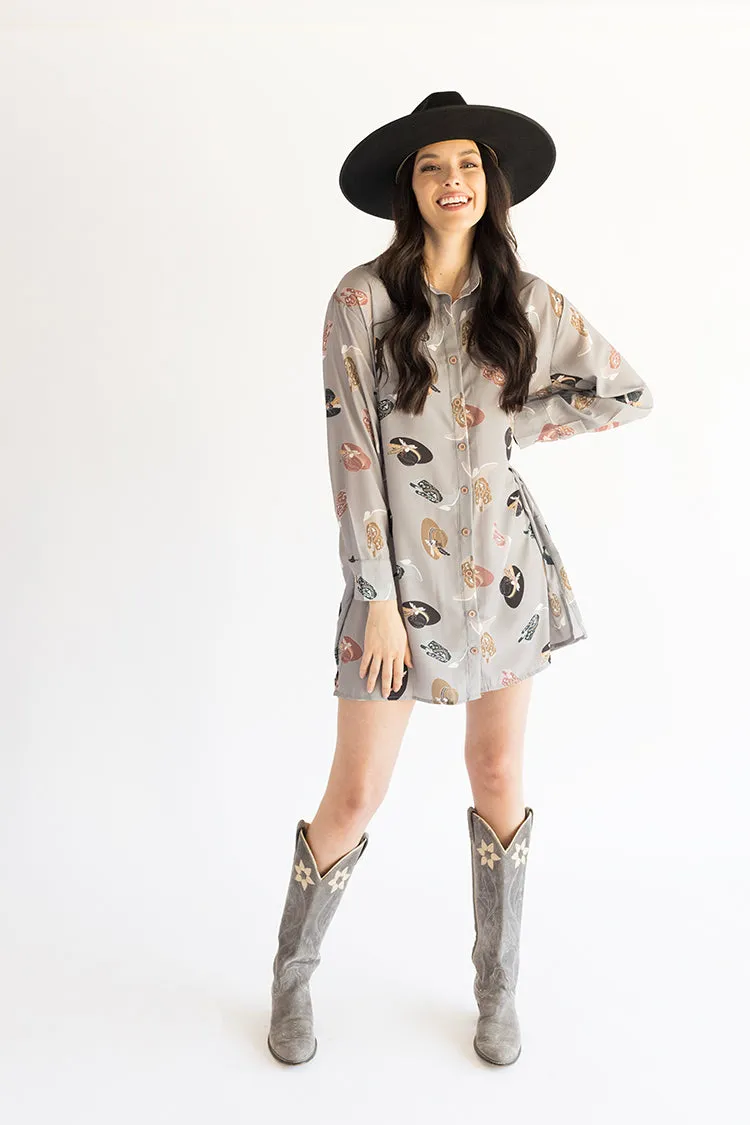 Flea Style Hat and Boot High-Low Dress