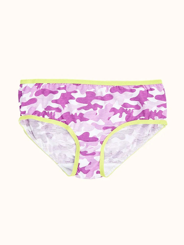Girls' Cotton Hipster Underwear (10 Pack) - Colorful Hearts