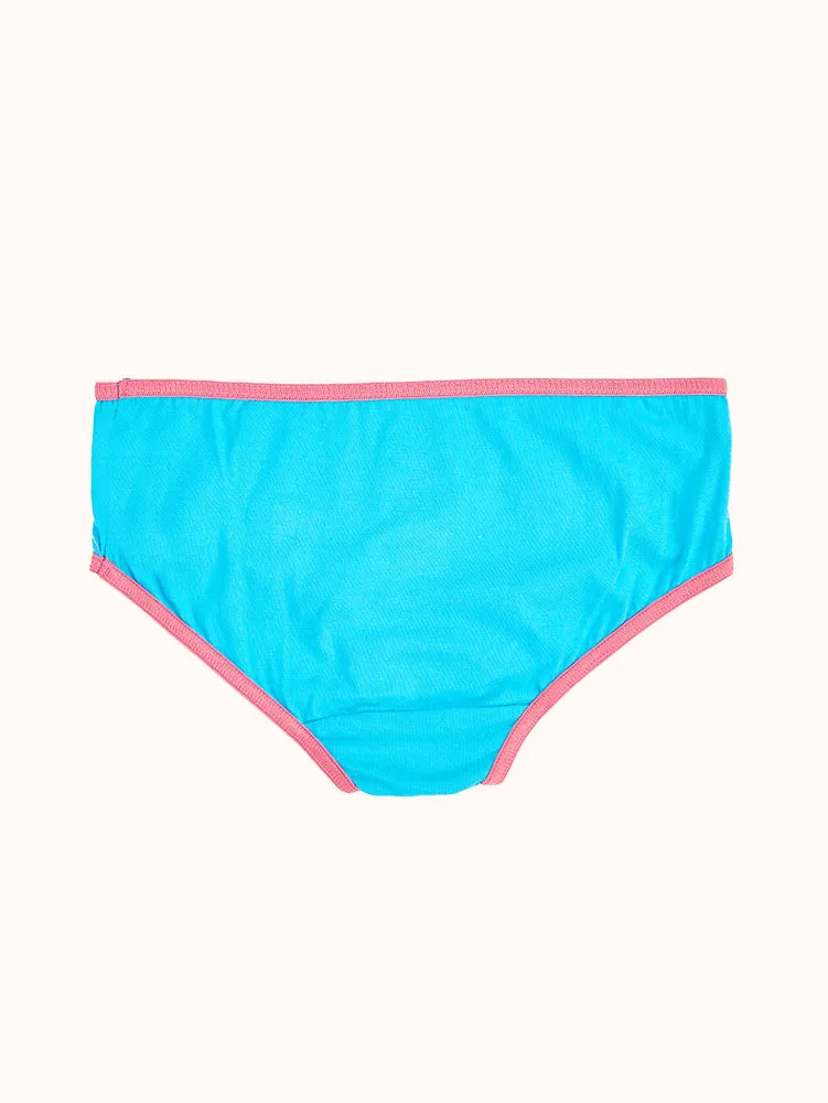 Girls' Cotton Hipster Underwear (10 Pack) - Colorful Hearts