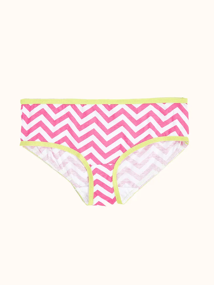 Girls' Cotton Hipster Underwear (10 Pack) - Colorful Hearts