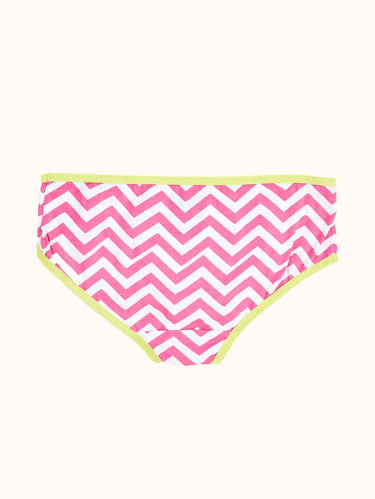 Girls' Cotton Hipster Underwear (10 Pack) - Colorful Hearts