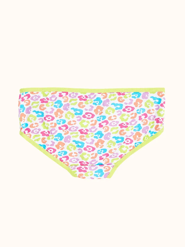 Girls' Cotton Hipster Underwear (10 Pack) - Colorful Hearts