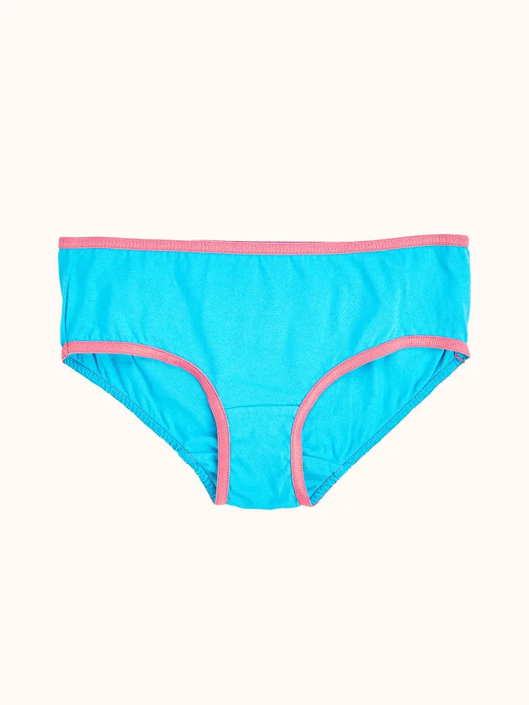 Girls' Cotton Hipster Underwear (10 Pack) - Colorful Hearts
