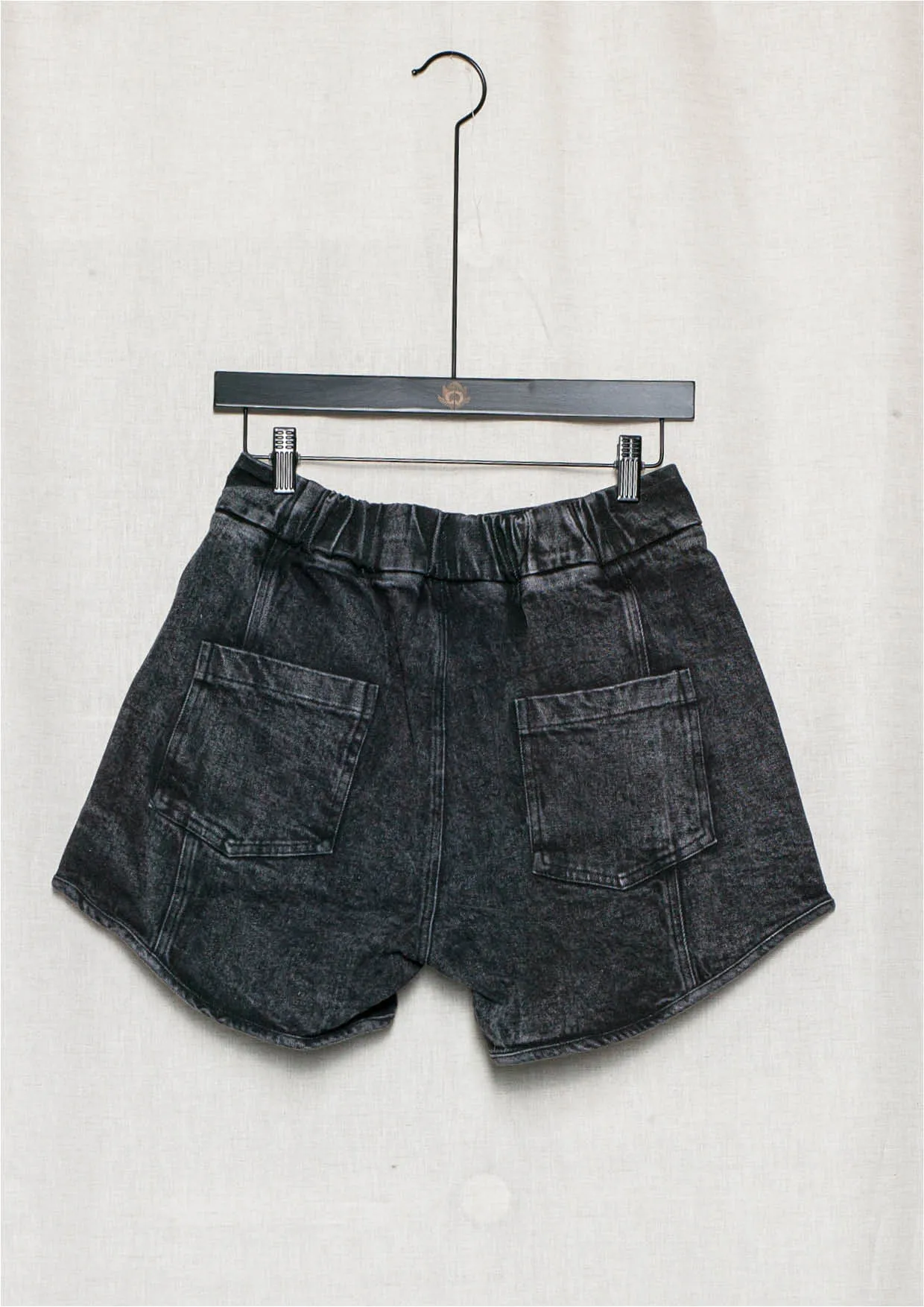 HIP SUMMER SHORTS - DENIM washed black