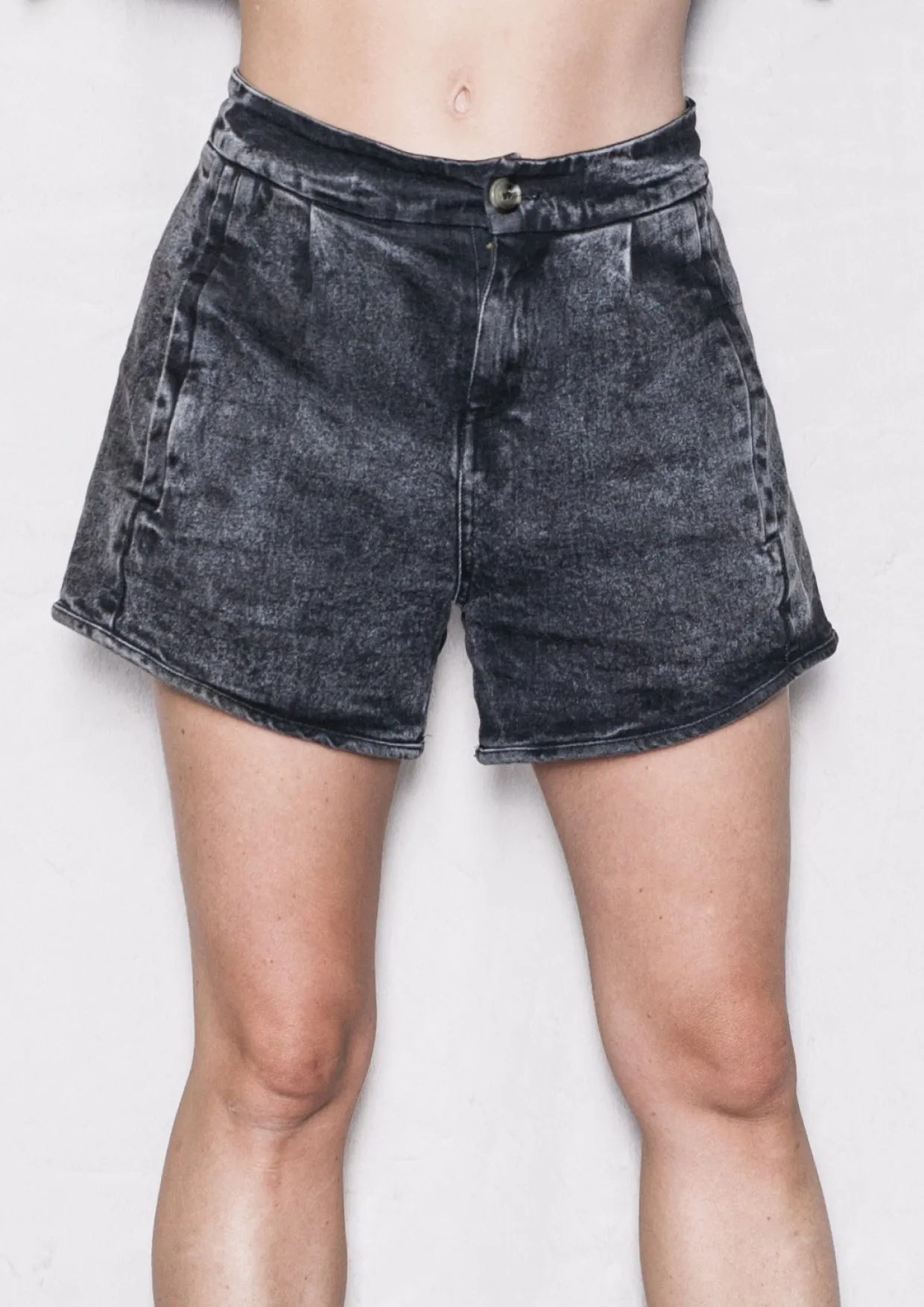 HIP SUMMER SHORTS - DENIM washed black