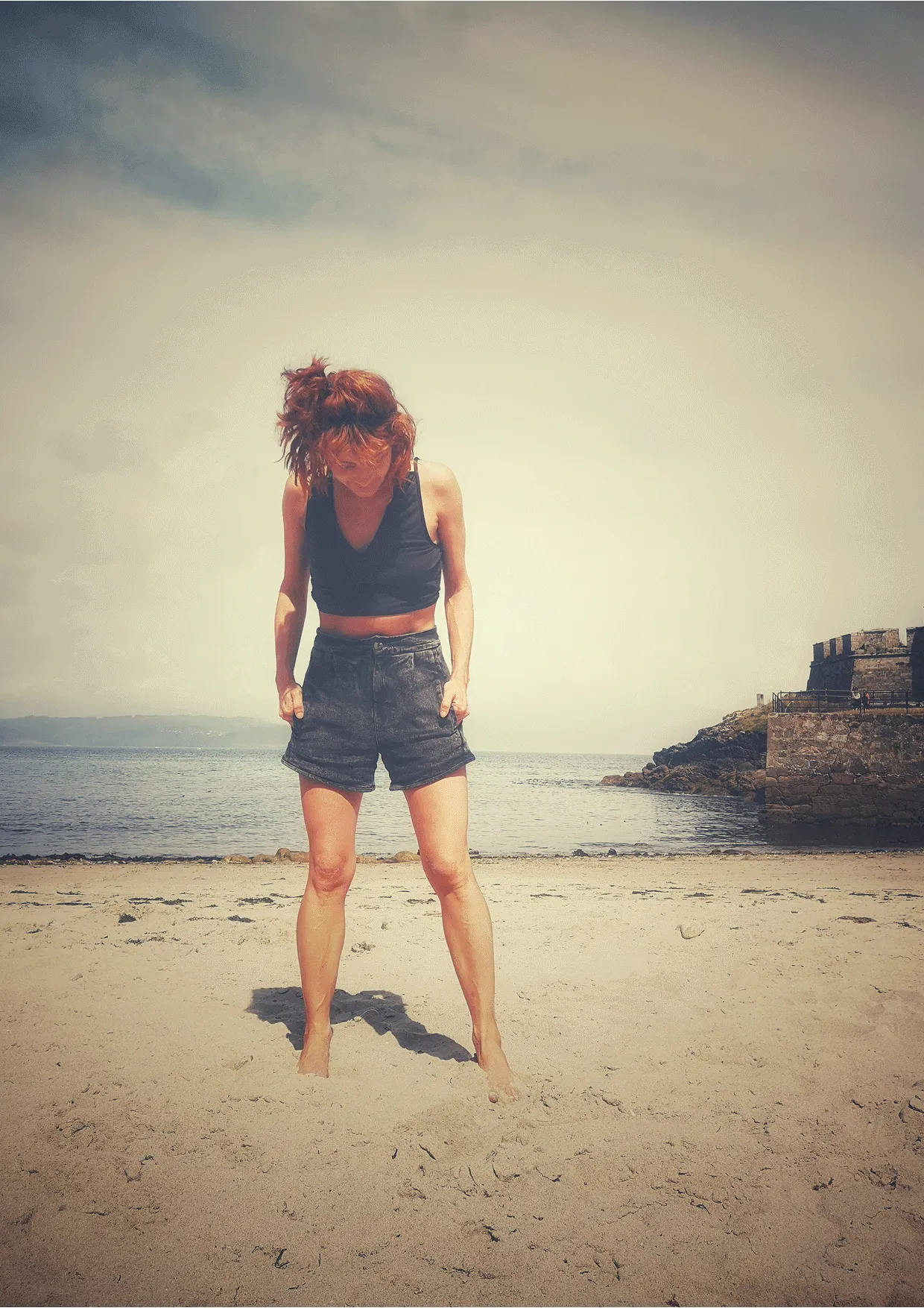 HIP SUMMER SHORTS - DENIM washed black