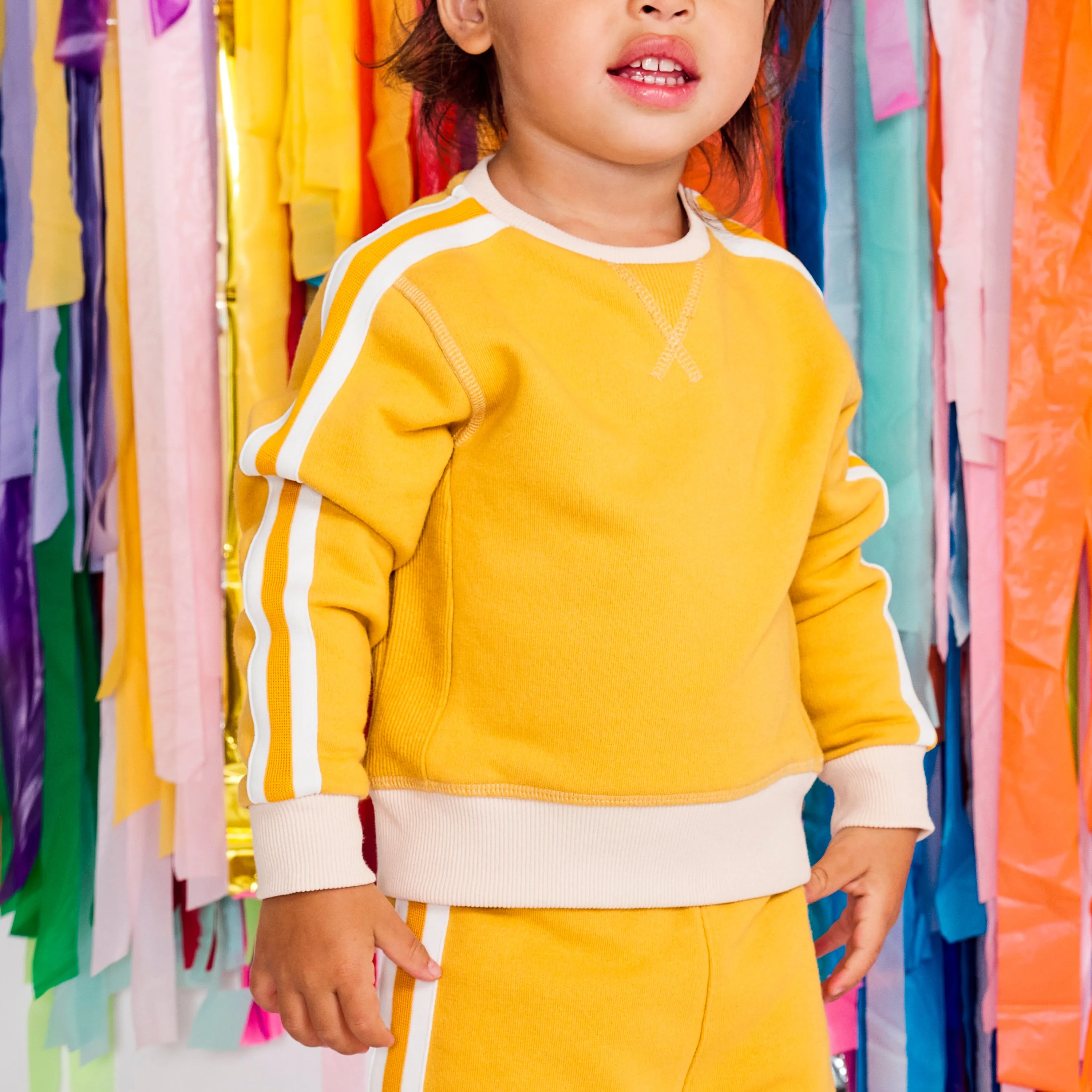 Honey Taped Fleece Crew