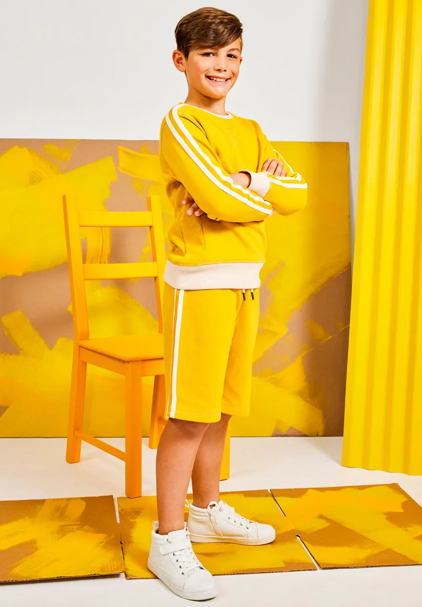 Honey Taped Fleece Crew