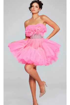 Jovani 40186 - Rhinestone Top Strapless Cocktail Dress