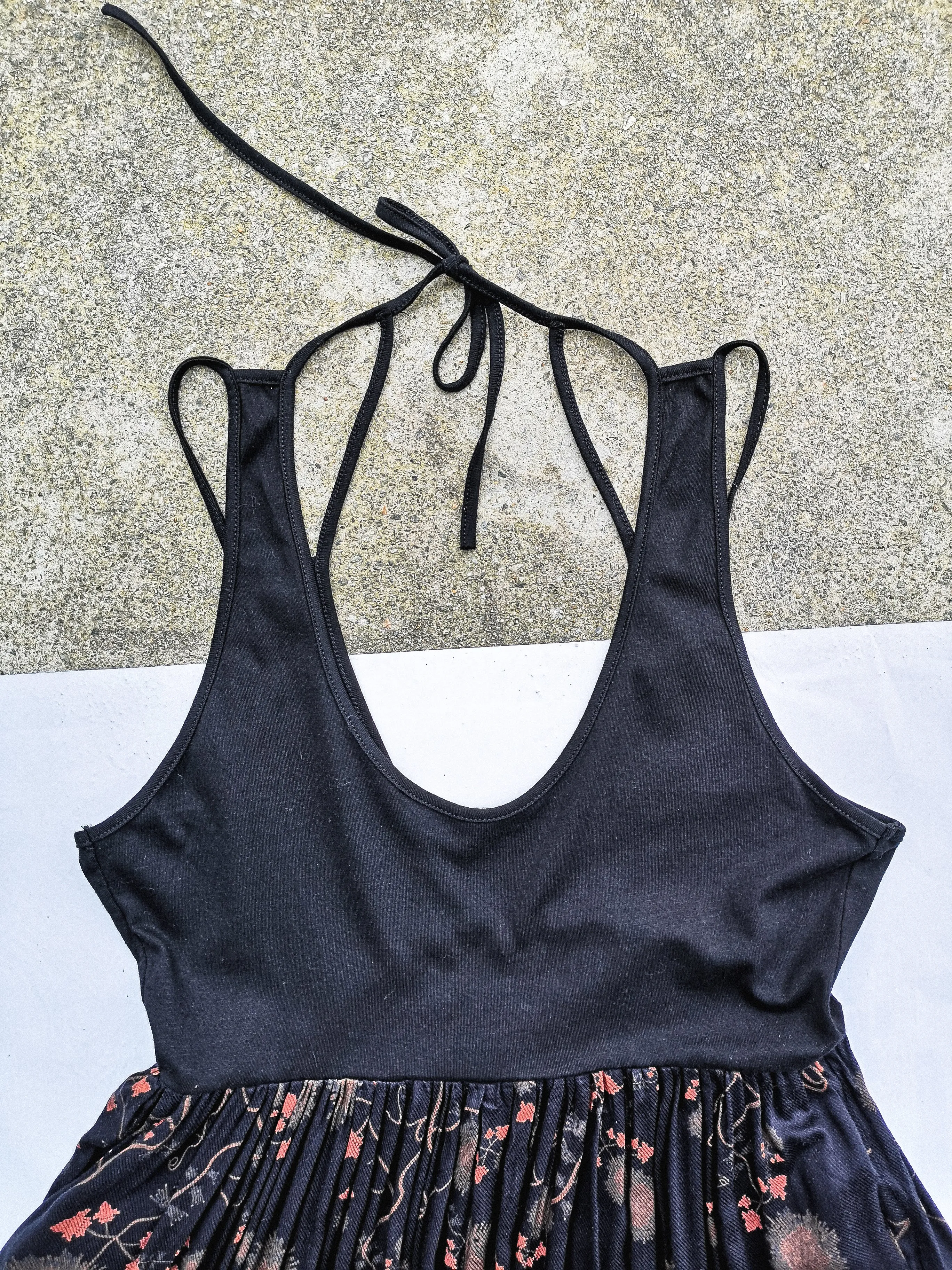JUMPSUIT WIDE LEGS  - RAYON print rust/black