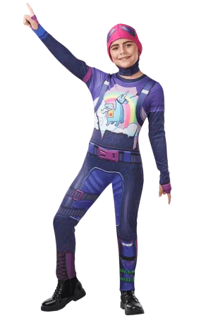 Kids Brite Bomber Fortnite Costume - Deluxe