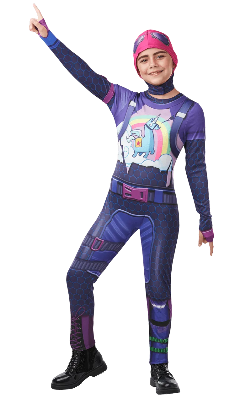 Kids Brite Bomber Fortnite Costume - Deluxe