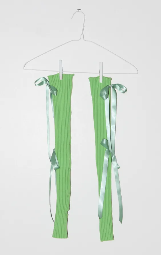 Kkco - Demi Pointe Nonna Leg Warmers: Celery