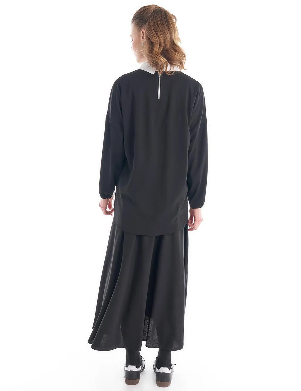 Layered Double Suit Black