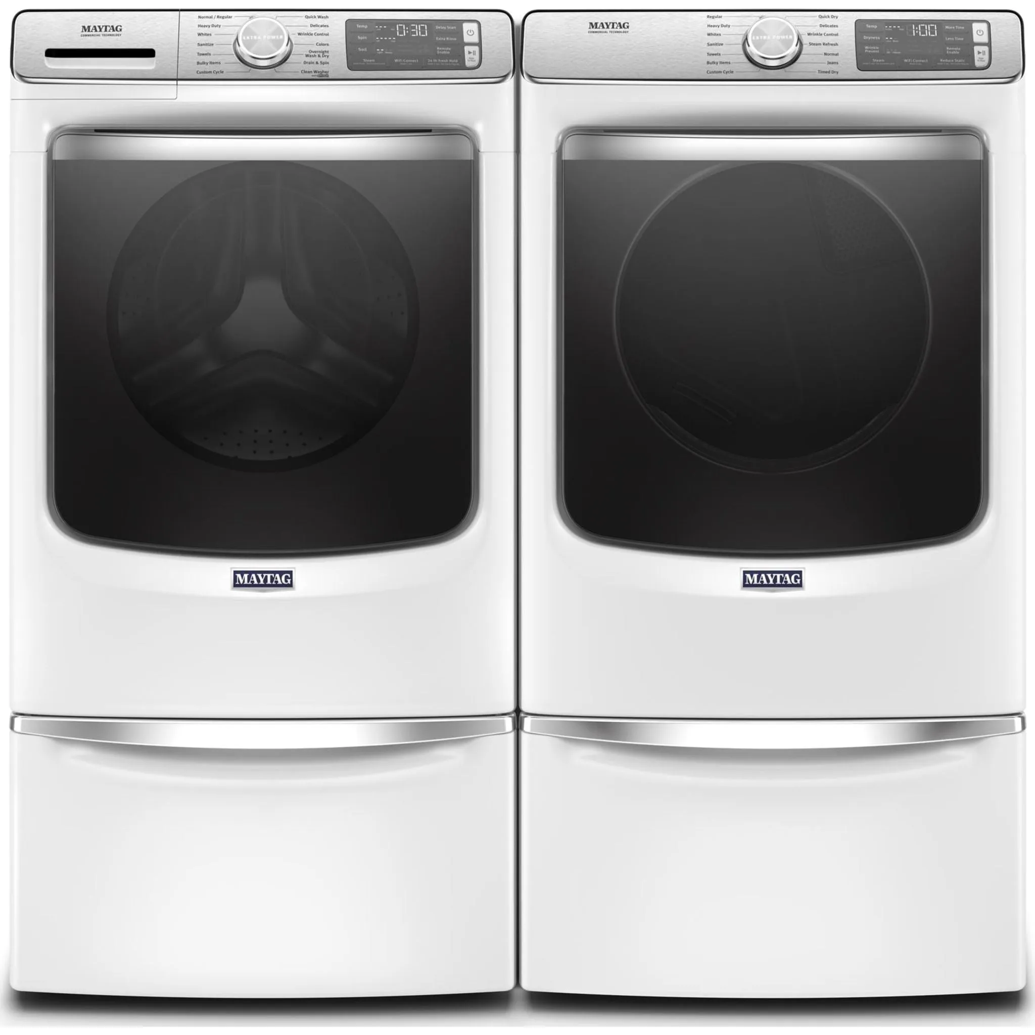 Maytag Front Load Gas Dryer with Extra Power and Advanced Moisture Sensing with industry-exclusive extra moisture sensor - 7.3 cu. ft. (MGD8630HW)