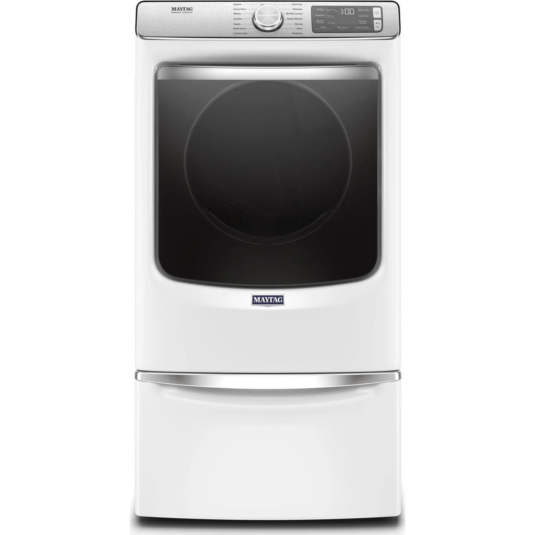 Maytag Front Load Gas Dryer with Extra Power and Advanced Moisture Sensing with industry-exclusive extra moisture sensor - 7.3 cu. ft. (MGD8630HW)