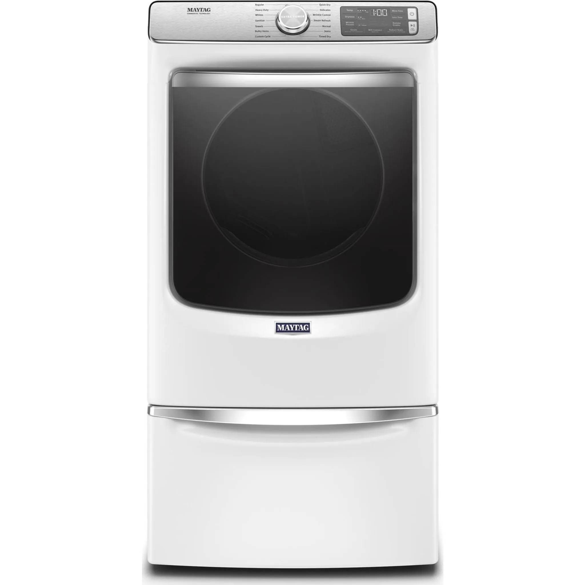 Maytag Front Load Gas Dryer with Extra Power and Advanced Moisture Sensing with industry-exclusive extra moisture sensor - 7.3 cu. ft. (MGD8630HW)