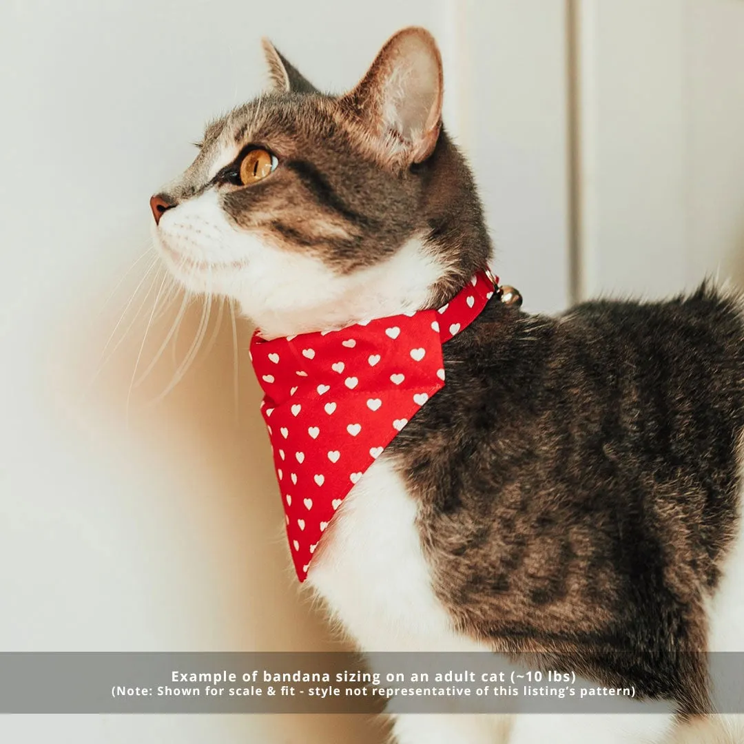 Pet Bandana - "Sunflowers" - Yellow Floral Bandana for Cat   Small Dog / Slide-on Bandana / Over-the-Collar (One Size)