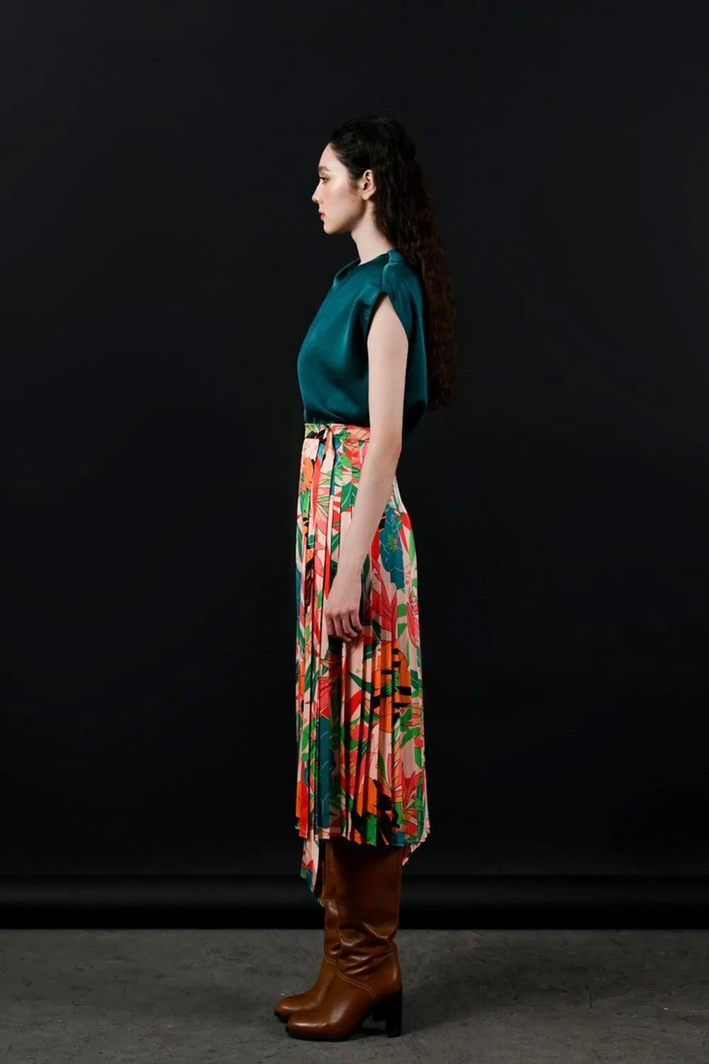 Piimio Asymmetric Flap Skirt