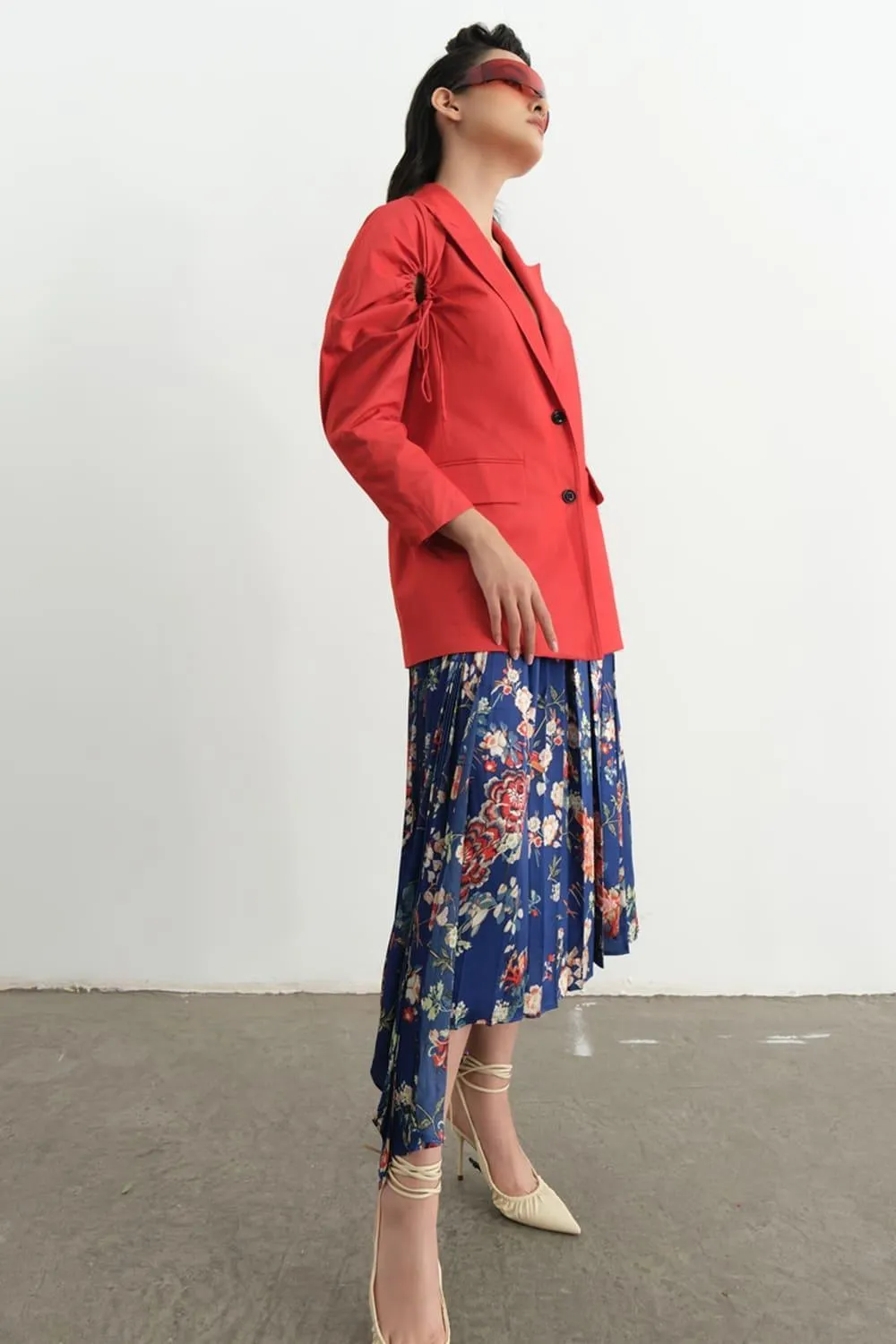 Piimio Asymmetric Flap Skirt