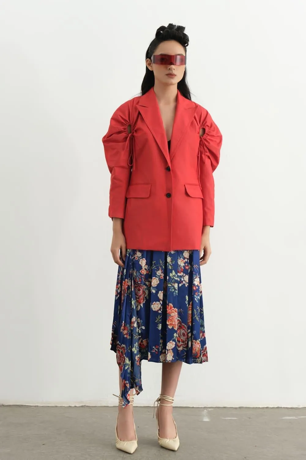 Piimio Asymmetric Flap Skirt