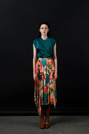 Piimio Asymmetric Flap Skirt