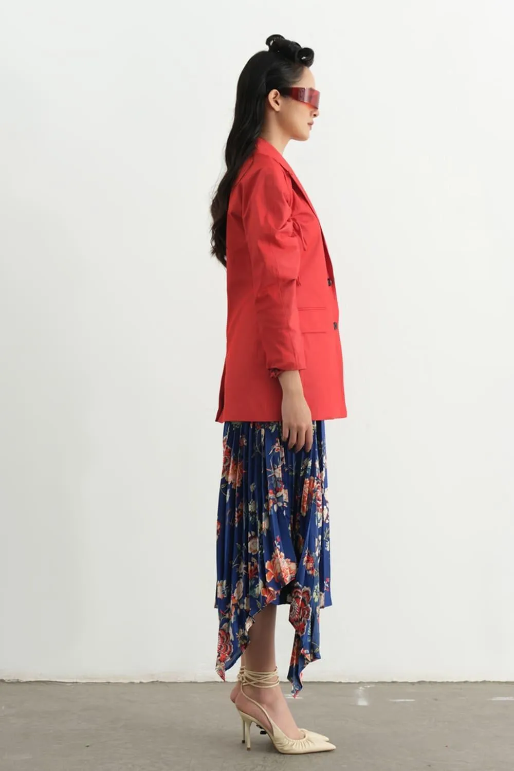 Piimio Asymmetric Flap Skirt