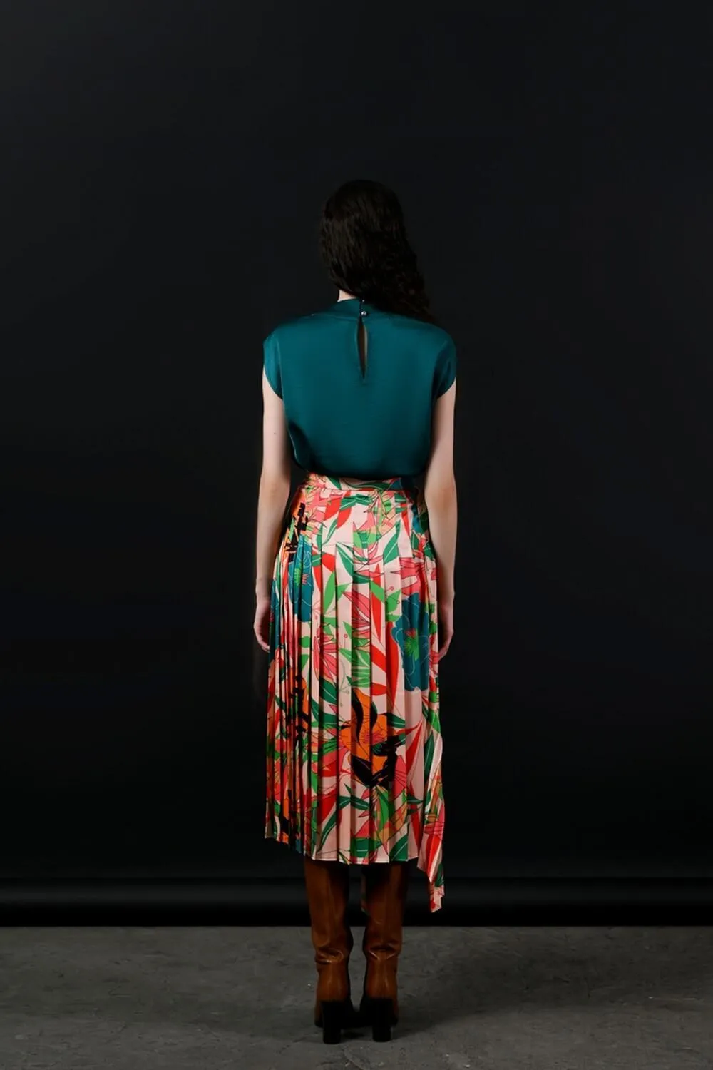 Piimio Asymmetric Flap Skirt