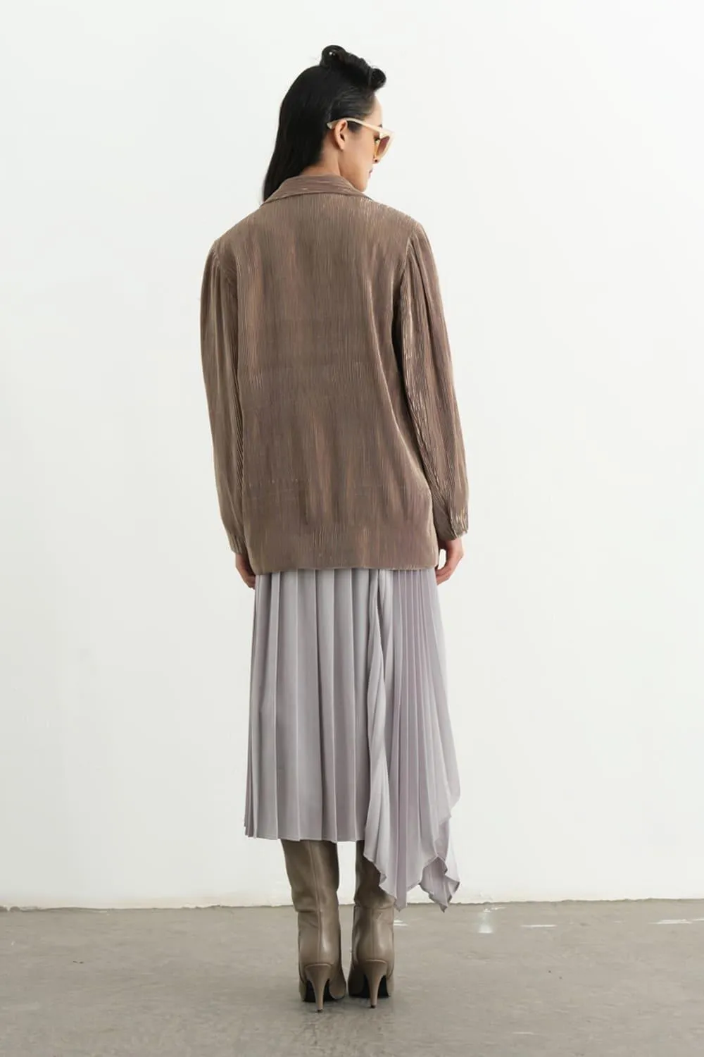 Piimio Asymmetric Flap Skirt