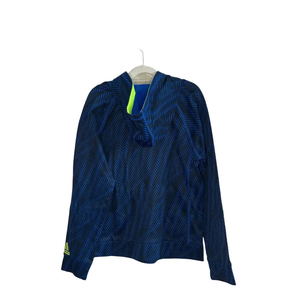 Pullover Hoodie / Adidas Logo / Striped Design