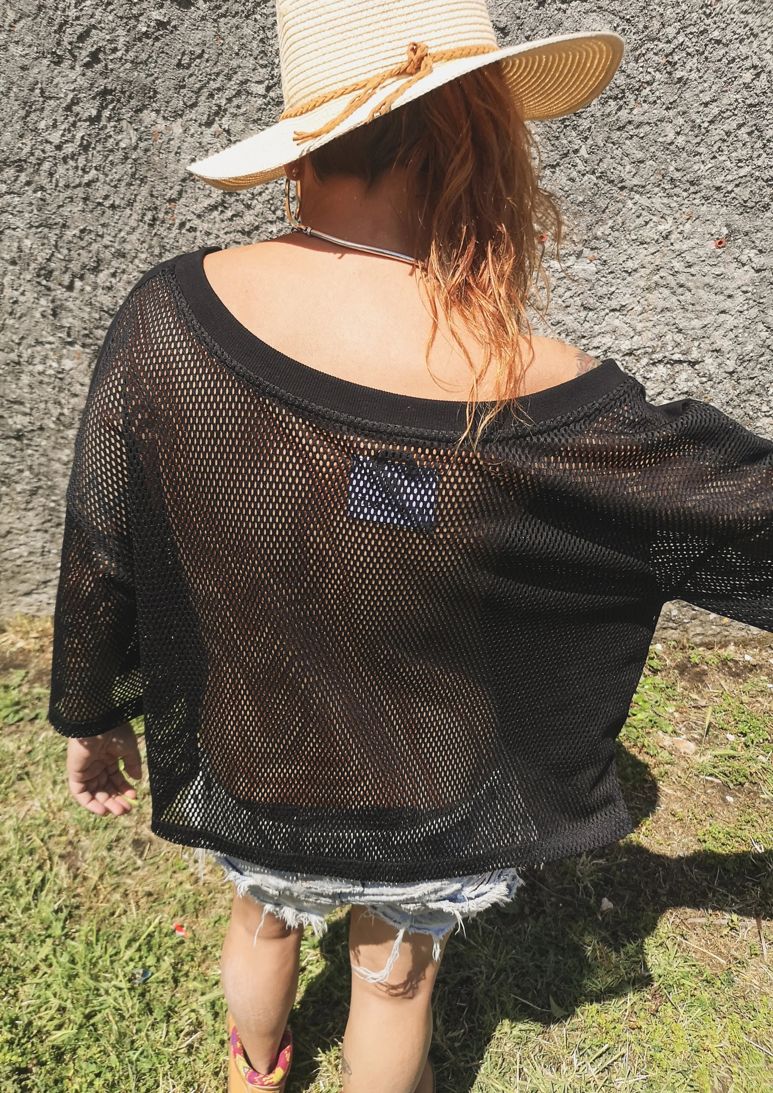 SHIRT - AIRY MESH black
