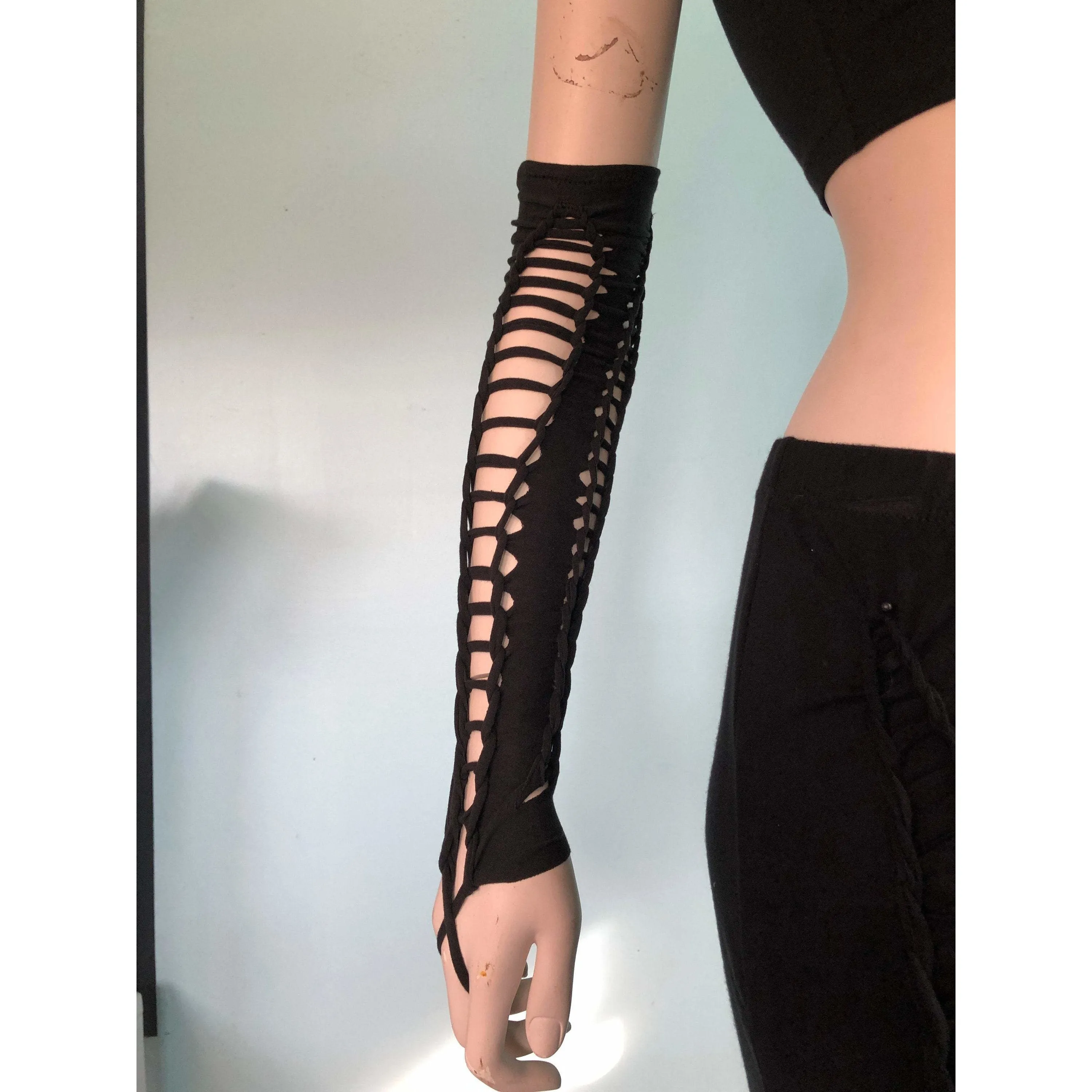 Slit Weave Arm Warmers * Braided Sleeves