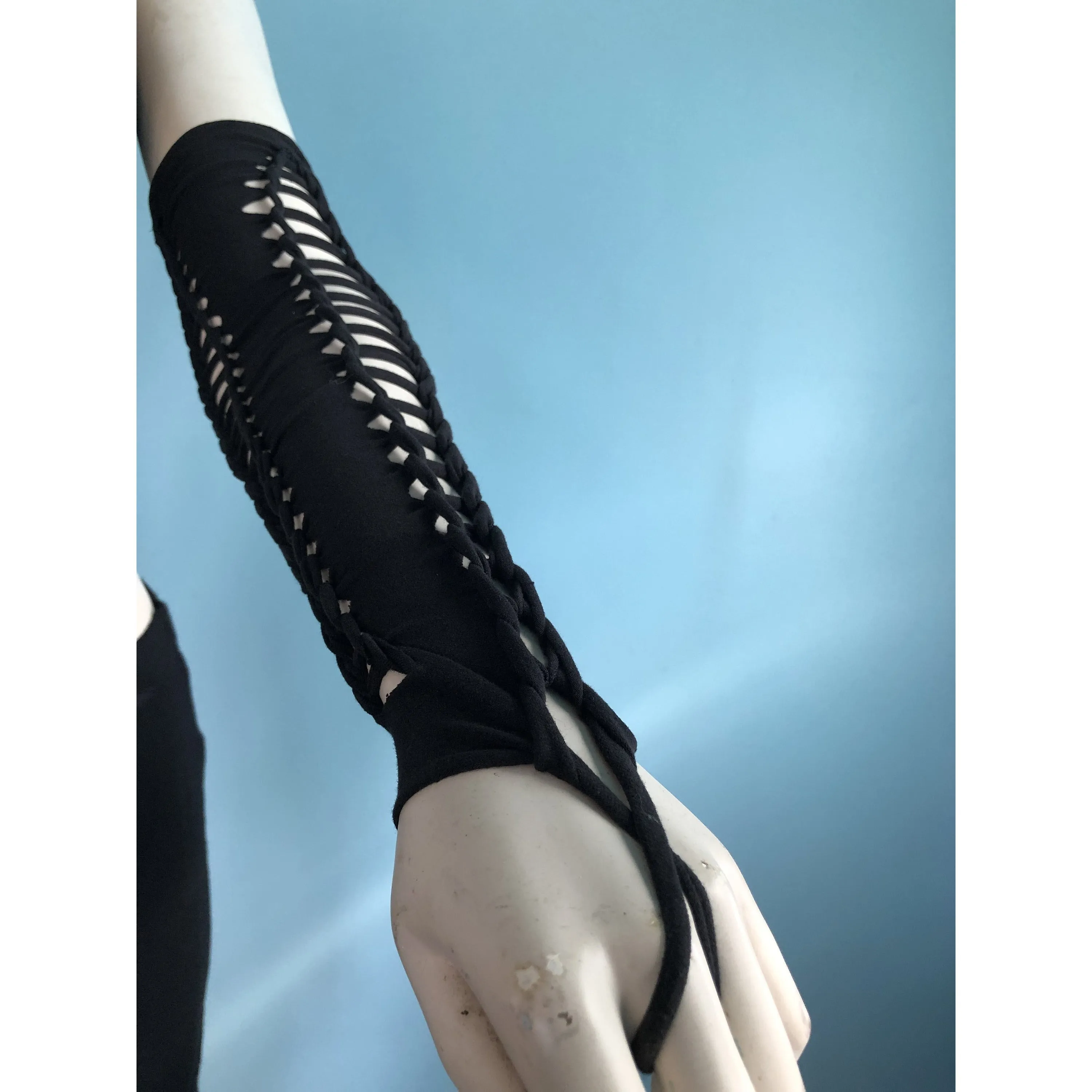 Slit Weave Arm Warmers * Braided Sleeves