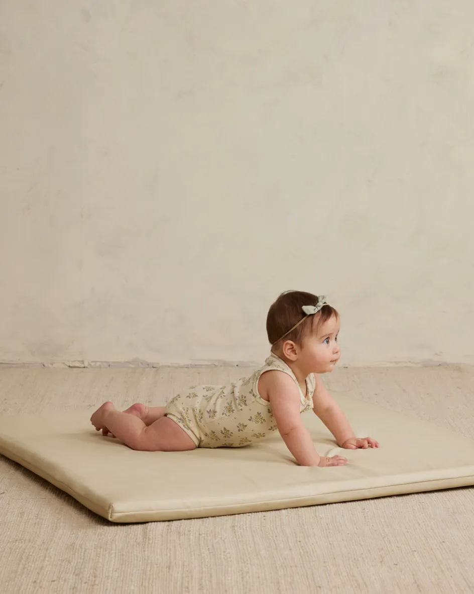 The Sleeveless Henley Bodysuit - Daisy Field - BABY